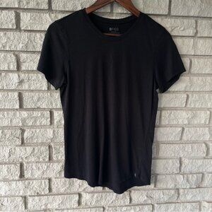 FIGS Women's Supersoft Shortsleeve Underscrub Black Tee Size XS